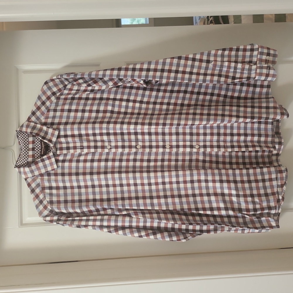 Johnston & Murphy Mens dress shirt XL multi color